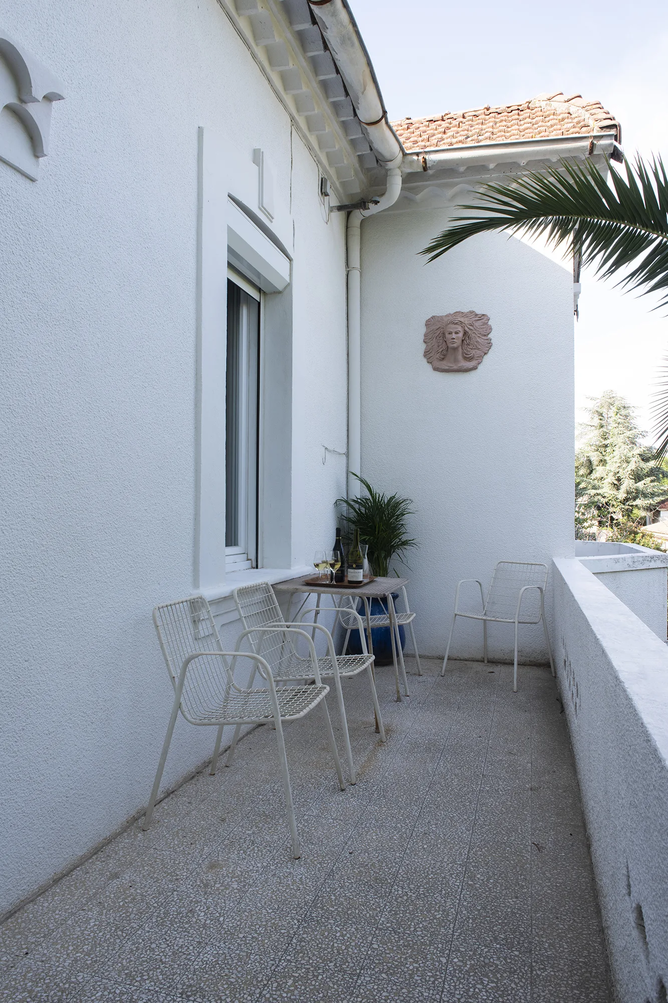 Terrasse ombragée orientée sud — Villa Plaisance, Bédarrides